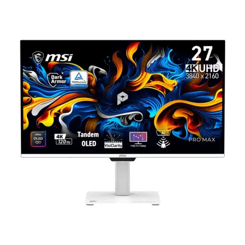 MONITOR (จอมอนิเตอร์) MSI PRO MAX 271UPXW12G - 27 QD-OLED 4K 120Hz (3Y)