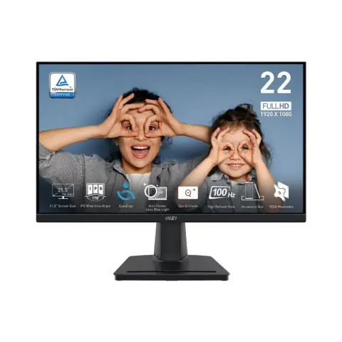 MONITOR (จอมอนิเตอร์) MSI PRO MP225 - 21.5 IPS FHD 100Hz (3Y)