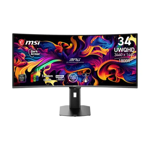 MONITOR (จอมอนิเตอร์) MSI MPG 341CQR QD-OLED X36 - 34 QD-OLED UWQHD 2K CURVED 360Hz (3Y)